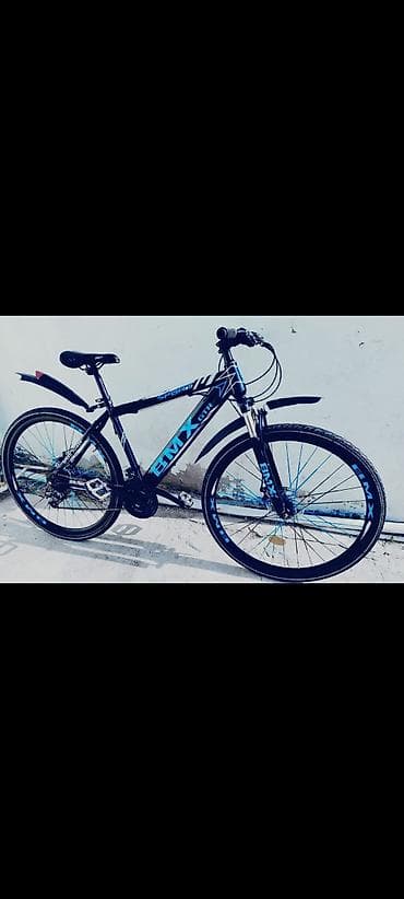 BMX Sport GTR velosiped - Rəng: qara-göy dizayn, çərçivə və təkər