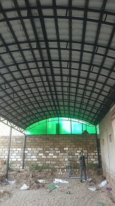 besedkalar dizayni: Metall konstruksiyalı darvazaüstü/böyük həyət çardağı – istehsal və — 2