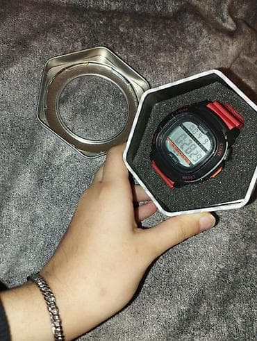 Смарт часы: Наручные часы, цвет - Красный — 2