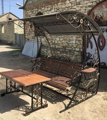 Yelləncəklər: Yeni, Skamya-yelləncəl, Zontikli, Metal — 4