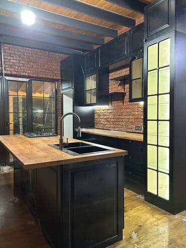 xonca kiraye: Sifarişlə mətbəx dəsti, Özü çəkən petlələr, MDF, Kredit var, Pulsuz çatdırılma — 8