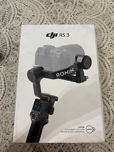 video registor: Satılır DJI RS 3 peşəkar 3 oxlu kamera stabilizatoru. Cihaz tam işlək — 3