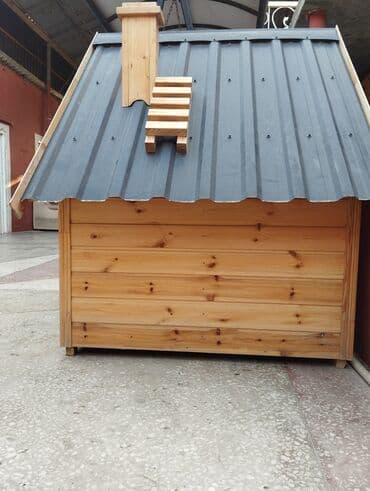 Opel: Taxta it evi - Material: təbii ağacdan yığılma, iç və çöl səthləri — 3