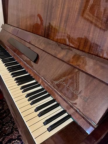 pianinolar: Akustik vertical piano - Korpus: klassik qəhvəyi taxta faner üzlük — 2