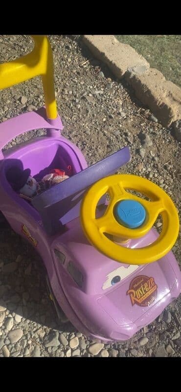 машины для детей: Uşaq yürümə maşını – “Cars” temalı - Rəng: bənövşəyi gövdə, sarı — 4