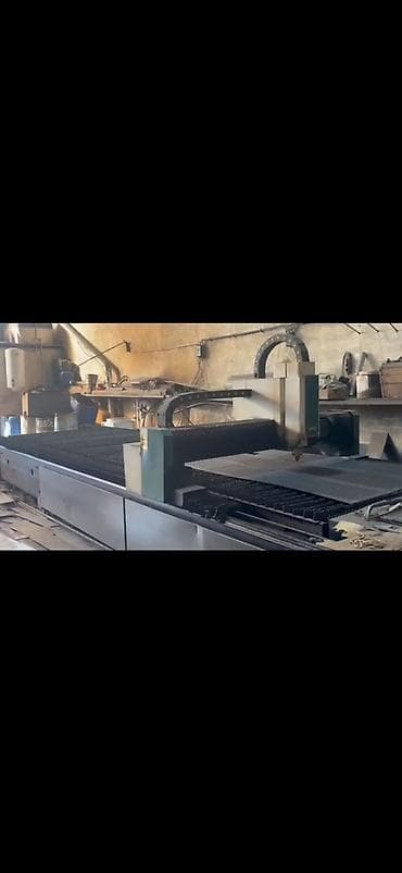 fiber laser: Cnc lazer metal kəsmək ucun aparat Ustunde kompressoru +soyuducu — 2