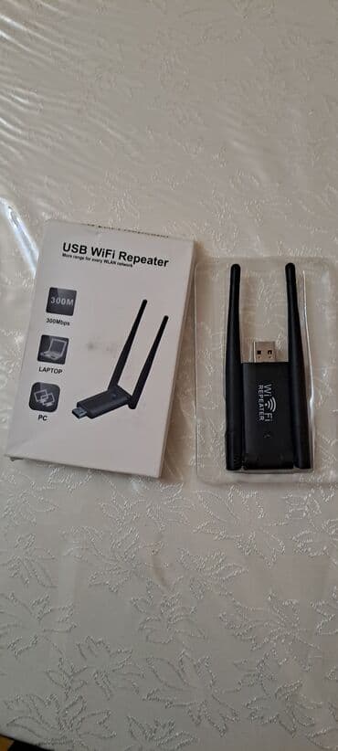 USB Wi‑Fi Repeater (300Mbps) - USB qoşulma ilə siqnal