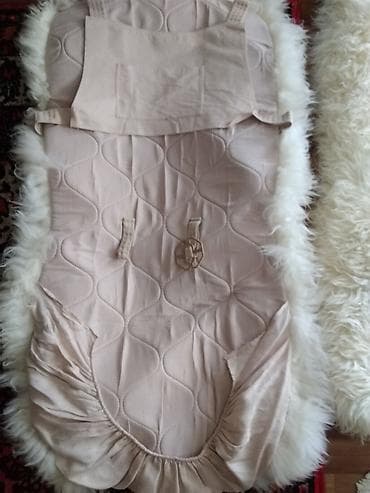 Uşaq arabaları: Təbii qoyun dərisindən masin ı üçün qış üstlüyü/konvert - Material — 2