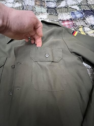 Рубашки: Мужская рубашка, цвет - Зеленый — 2