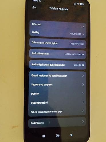 online kredit telefon: Poco C75, 128 GB, Sensor — 1