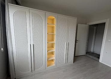 4 qapılı, Siyirməli, Ağ, Açılan, Düz dolab