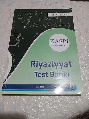 pa 4x: Məhsul: “Riyaziyyat Test Bankı” – KASPI Abituriyent Müəllif: Fətai — 1