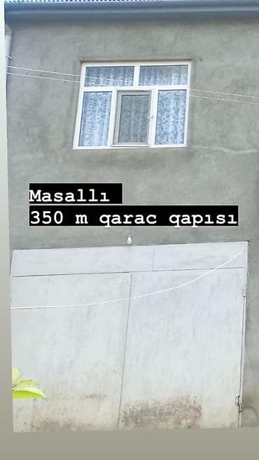 Masallı – qaraj qapısı, eni 2.15m - Material: metal (ikili açılan
