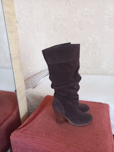 cəkmə: Ölçü: 37.5, rəng - Qəhvəyi, İşlənmiş — 3