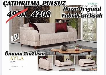 sutular: Divan - Fabrik istehsalı Kitab kimi açılır+baza var Hazır 1 günə — 1