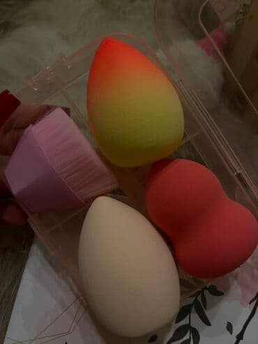 boy artımı üçün vitamin: Vizaj üçün aksesuar dəsti - Dəst tərkibi: 3 ədəd makiyaj süngəri və 1 — 1