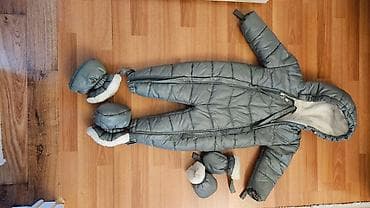 geyimleri: 1 - 2 yaş uşaq üçün kombinezon yasıl rəng, oğlan, qız fərqi yoxdu hər — 2