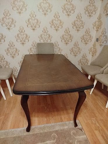 bar stolu: Qonaq masası, Açılan, Taxta, Dördbucaq masa — 1