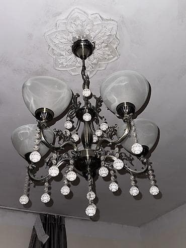 yerustu cıraq: Çılçıraq, 5 lampa, Metal — 1