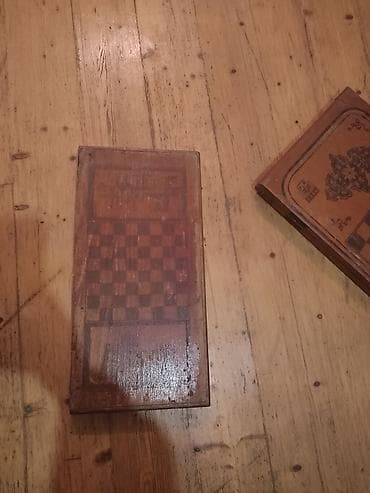 psg forma: Taxta şahmat-nərd dəsti - Material: tam ağac (fanerli), dekorativ — 3