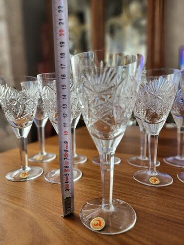 qələm qabı: Rümkalar, rəng - Ağ, Xrustal, 12 ədədli dəst, Rusiya — 7