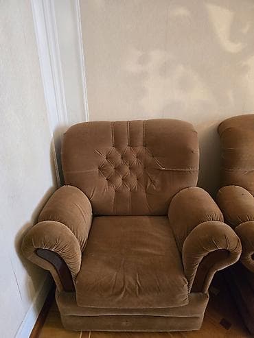 Ev üçün mebel: Divan (açılan) kreslo dəsti — 2