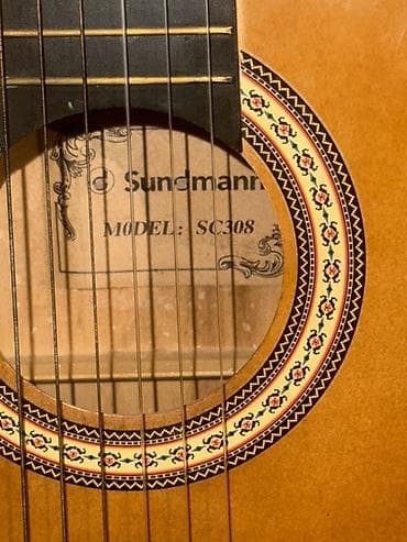 gitara aksesuar: Sundmann klassik gitara – model SC308 - Korpus: parlaq təbii ağac — 4