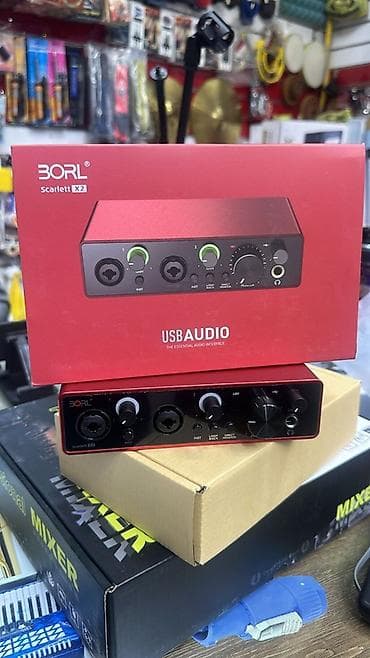 jbl: BORL Scarlett X2 USB Audio İnterfeys + Professional Mixer Məhsul — 2