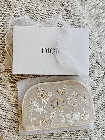 sauvage dior: Məhsul: Dior makiyaj/kosmetika kisəsi - Rəng: açıq bej tonlarında - — 1