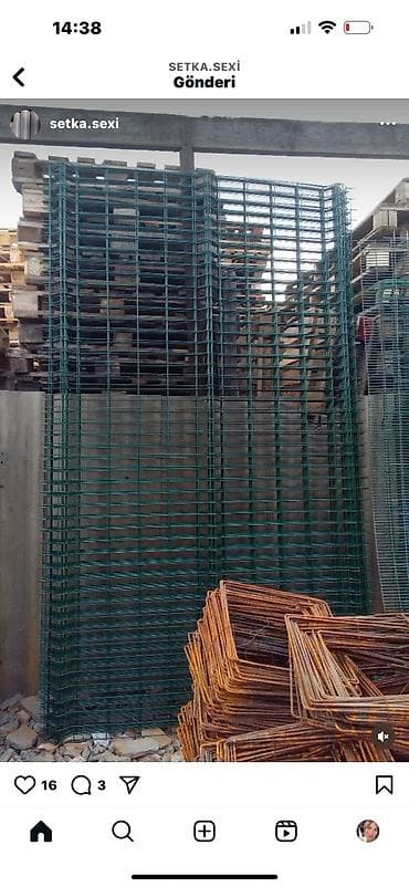 Metal tor və panel hasar setkaları İstənilən növ və ölçü setkalar