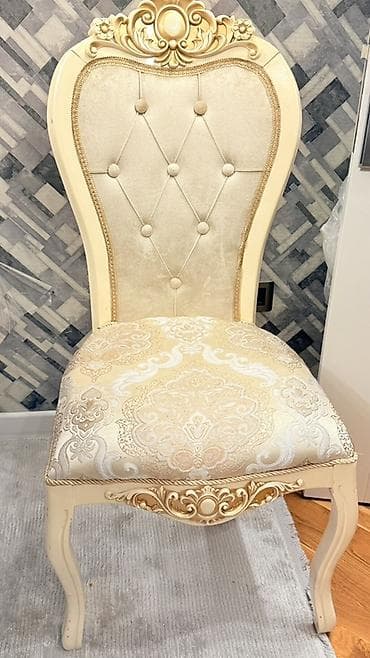 Qonaq otağı üçün, İşlənmiş, Qatlanmayan, rəng - Bej Stul