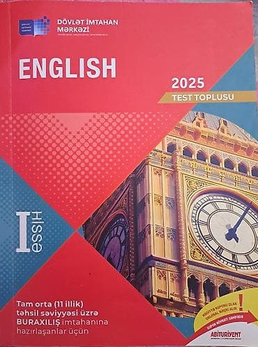 test toplusu english: İngilis dili Testlər 11-ci sinif, DİM, 1-ci hissə — 1