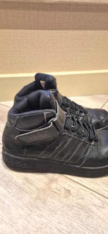 oglan ayaqqabisi: Adidas kişi/snaker ayaqqabısı – yüksəkboğaz model - Rəng: tam qara - — 2