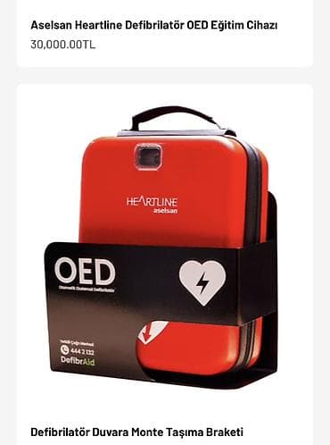 Defibrillator Cihaz tam yenidir, heç istifadə olunmayıb. Ürək