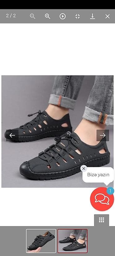 Razmerler 39 dan 44 e kimi Qara rəngdə, açıq dizaynlı, bağcıqlı kişi at lalafo.az Razmerler 39 dan 44 e kimi Qara rəngdə, açıq dizaynlı, bağcıqlı kişi