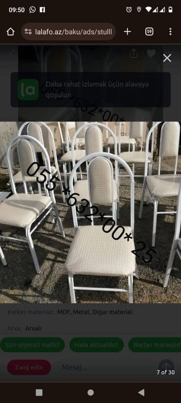 endirimde olan mebeller: Yeni, Sadə stul, Taxta, Azərbaycan — 7