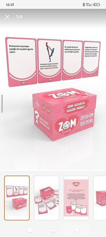 ZOM Romantik – cütlüklər üçün içki kart oyunu Məhsul təsviri: - ZOM — 4