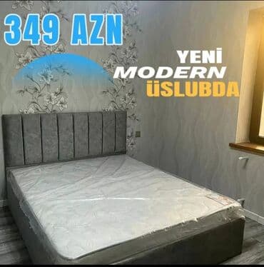 Çarpayılar: Yeni, İkinəfərlik çarpayı, Bazasız, Matras ilə, Siyirməsiz, Azərbaycan — 1
