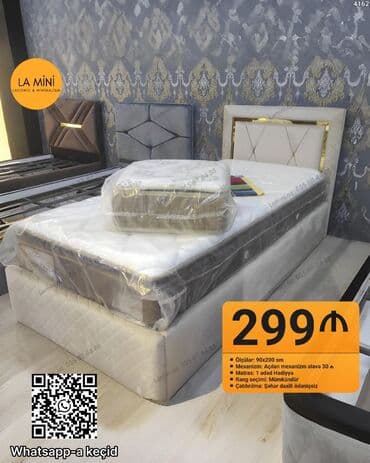 divan çarpayı: Təknəfərlik çarpayı, Bazalı, Matras ilə — 1