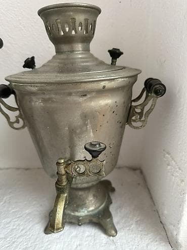 metal borular: Klassik metal samovar elektrik - Material: tökmə metal/kürdüstan — 1