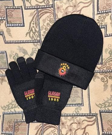 Uşaq üçün elektrik maşınları: Galatasaray papaq və əlcək dəsti Məhsullar əldədir, tək-tək də — 1