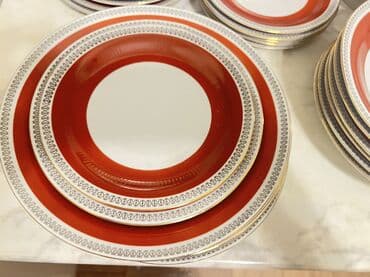 Канцтовары: Обеденный набор, цвет - Белый, Фарфор — 4