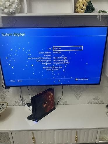 PS5 (Sony PlayStation 5): Playsation 4pro 1TB HEN 9.00 Proşifkalı model içərisində hal-hazırda — 10