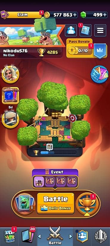 боо: Clash Royale hesabı satışı - Trophy: 4285 - Kral səviyyəsi: 11 - — 3
