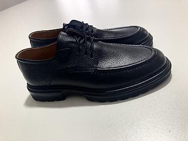 Ботинки: Məhsul: Dəri kişi ayaqqabısı – qara, bağcıqlı, klassik-şık üslub — 3