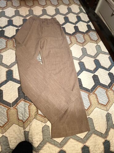 Daraq panellər: Qadın dəsti – tunik və şalvar - Rəng: qəhvəyi/boz-bej melanj - Parça — 4