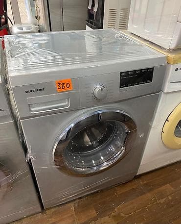 Soyuducu Paltaryuyan televizor vitrinlerin satış mərkəzi: SILVERLINE önyükləməli paltaryuyan maşın - Rəng: gümüş/silver, xrom