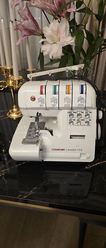 elektrik cayniki: Comfort model 110 overlok tikiş maşını az istifade elemişem - 2/3/4 — 1