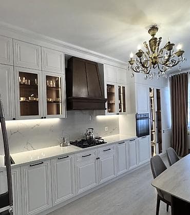 mebel usaq: Klassik üslubda hazırlanmış modul tipli mətbəx mebeli komplekti - — 3