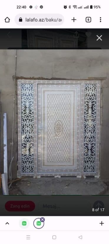 pilasdiq qapi: Plastik Naxışlı Hamam Qapıları 350 man — 22